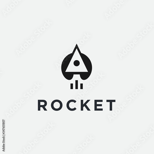 Rocket logo / space vector
