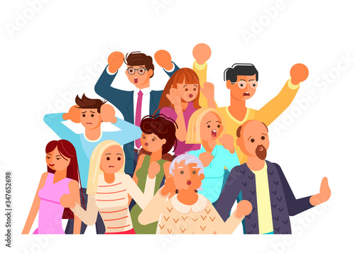 People on a demonstration protesting