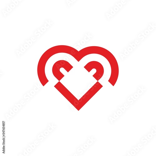Heart logo vector design