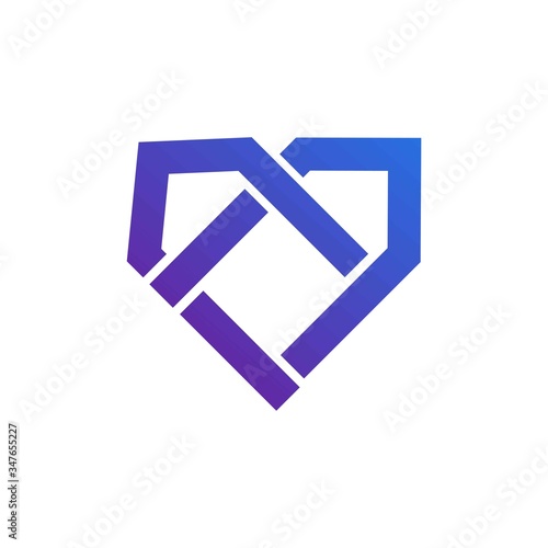 Heart logo vector design