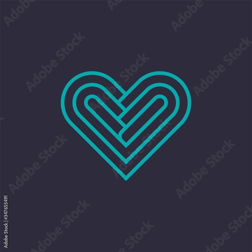 Heart logo vector design
