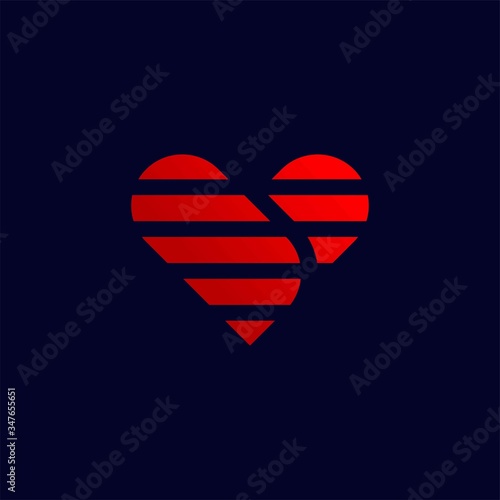 Heart logo vector design