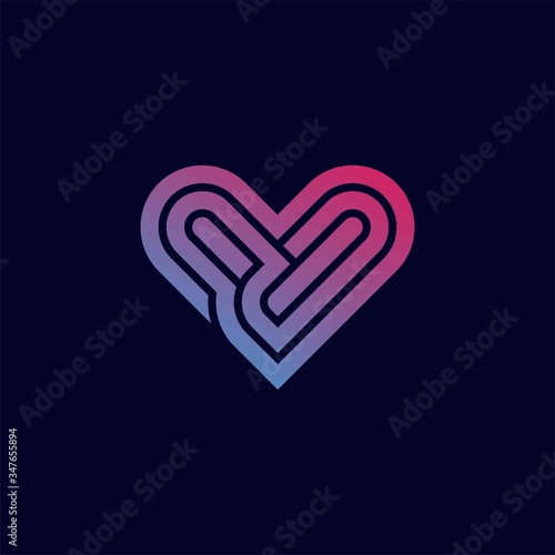 Heart logo vector design