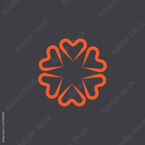 Heart logo vector design