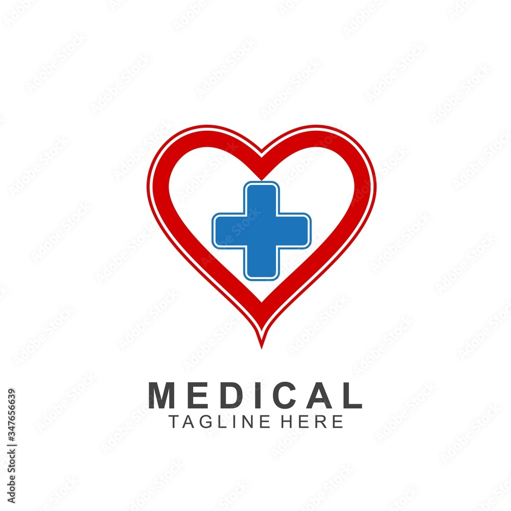 Health logo template design.Medical Cross logo design Health logo template design.Medical Cross logo design