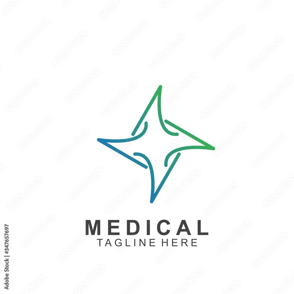 Health logo template design.Medical Cross logo design Health logo template design.Medical Cross logo design
