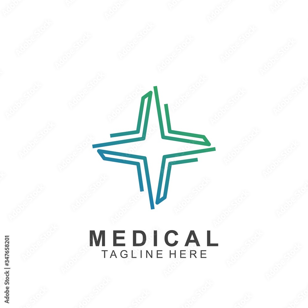 Obraz premium Health logo template design.Medical Cross logo design