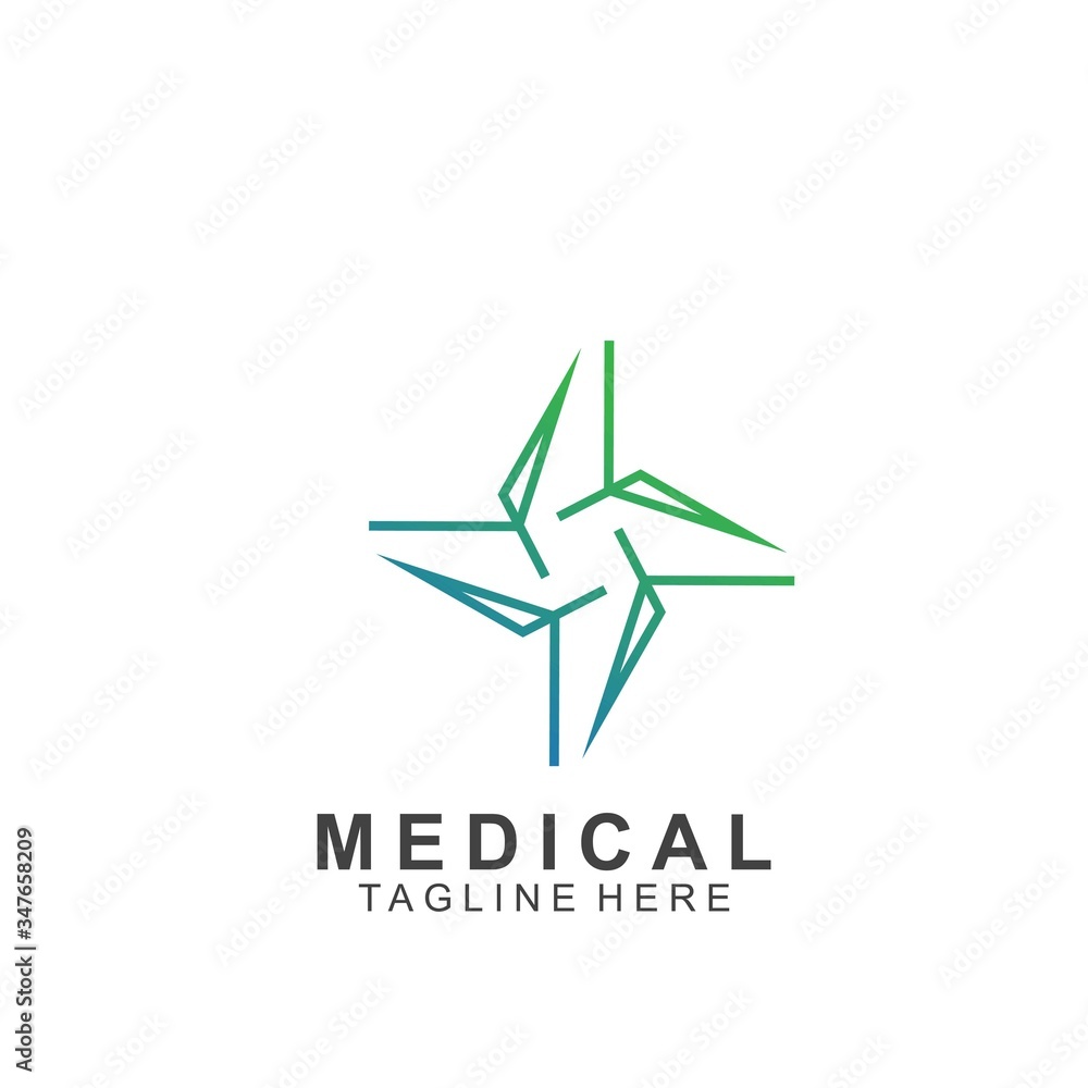 Obraz premium Health logo template design.Medical Cross logo design