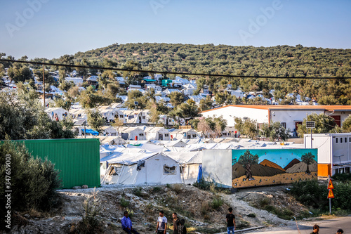 Moria refugee camp 2020 photo