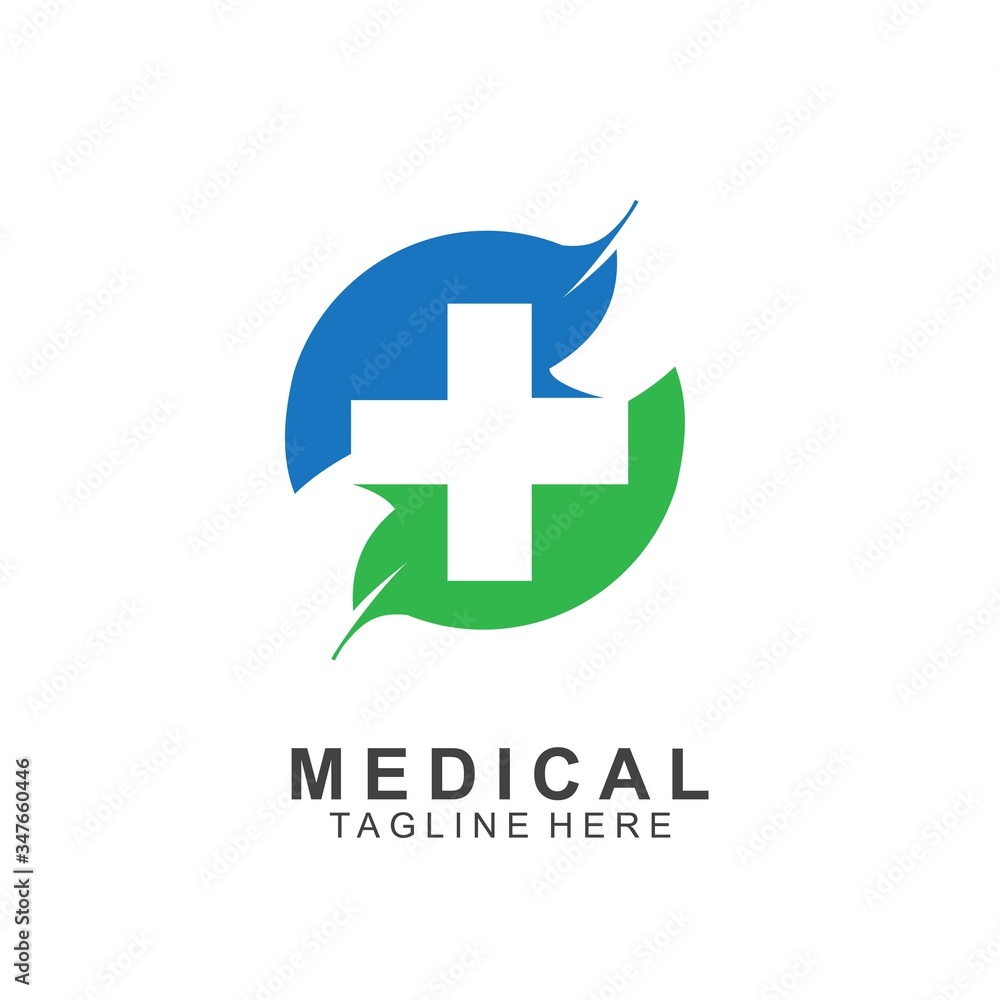 Fototapeta premium Health logo template design.Medical Cross logo design