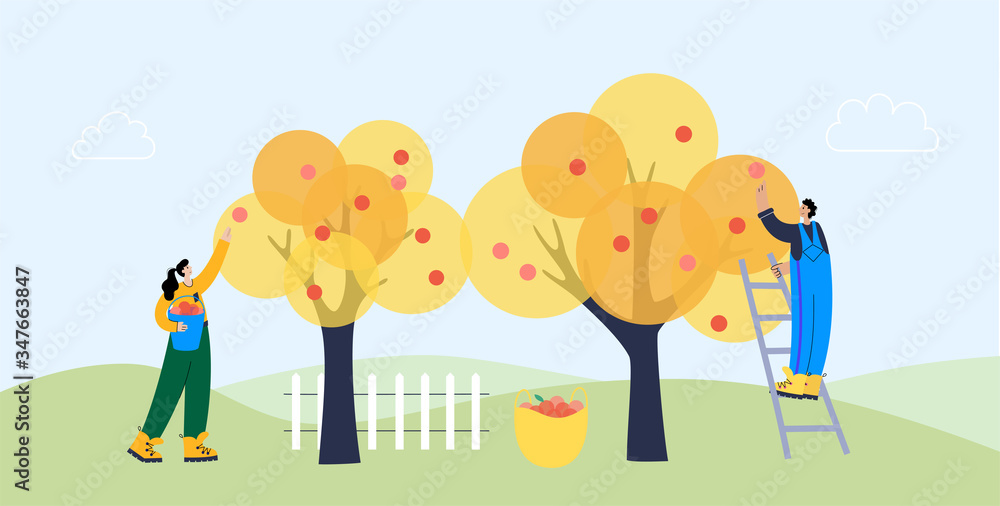Garden work concept vector Garden work concept vector