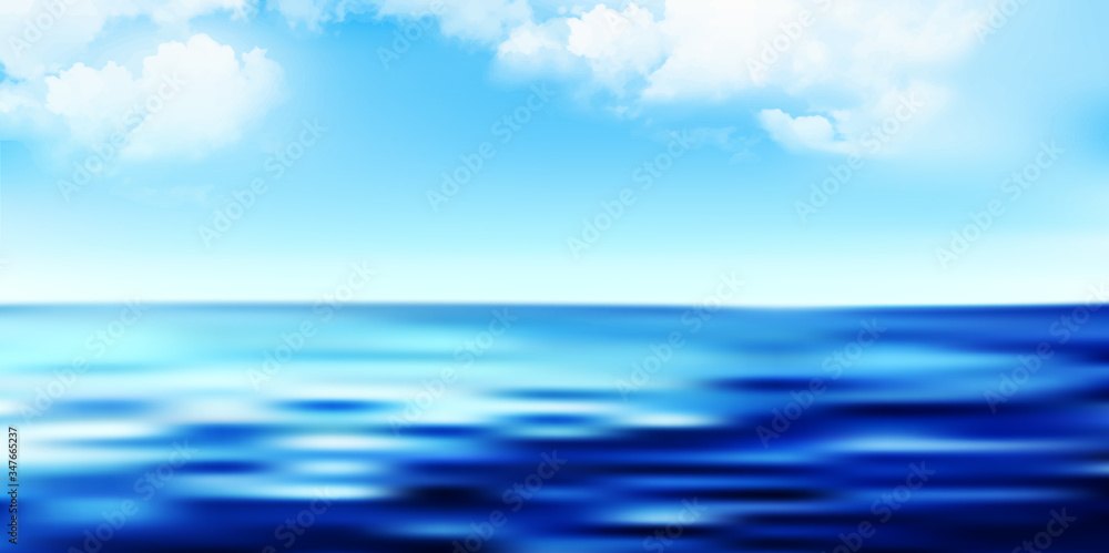 Obraz premium 海 波 夏 背景 