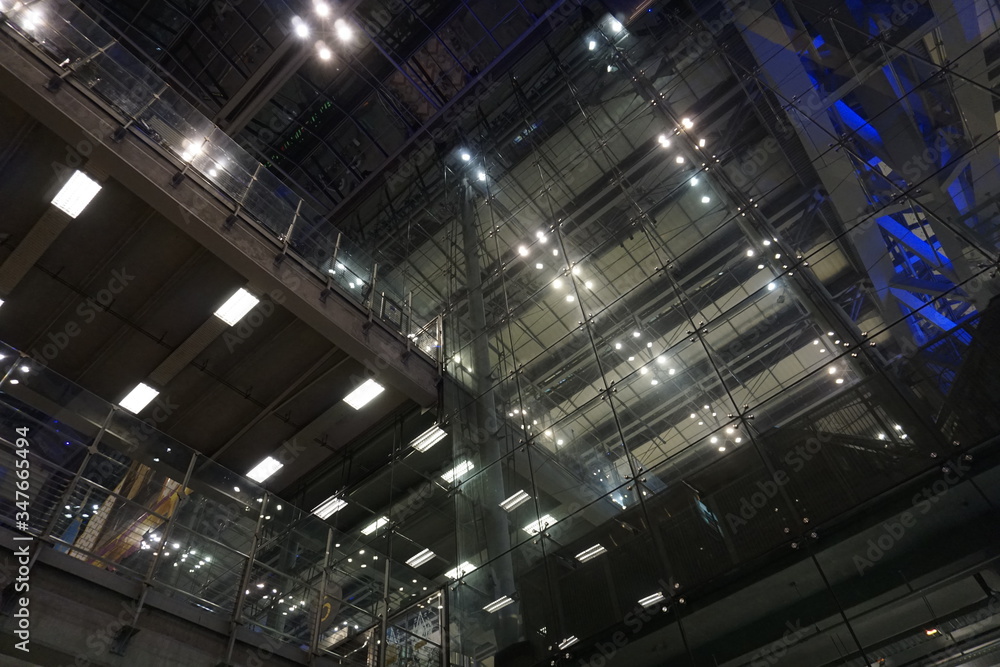 Fototapeta premium Bangkok Airport, Suvarnabhumi Airport bangkok city plane hanger, roof 