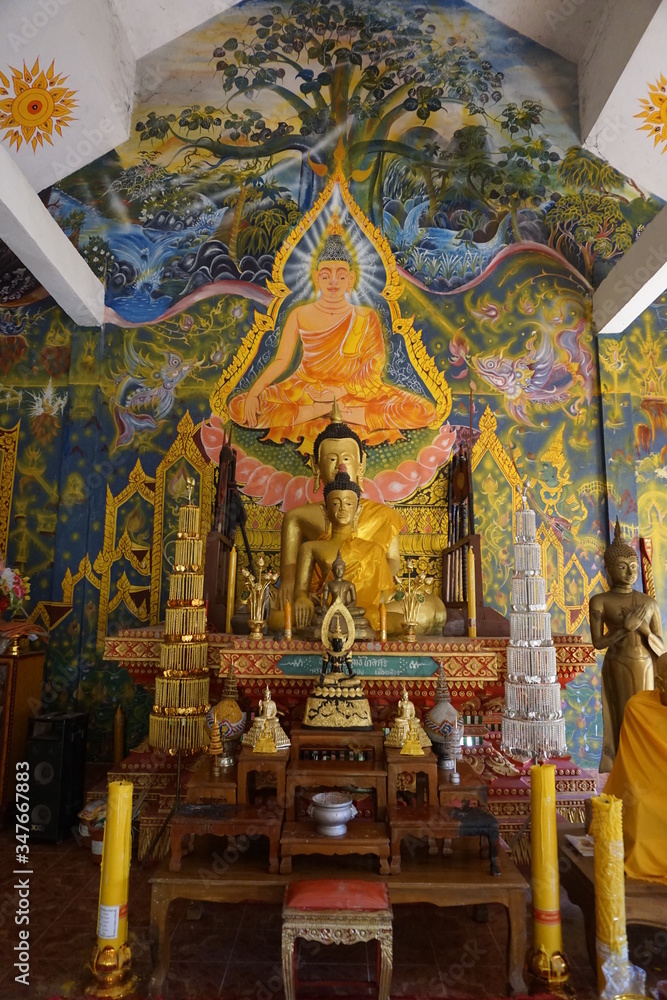 Thailand temple, budhist, gold, elephant, ornate, oriental, Monk