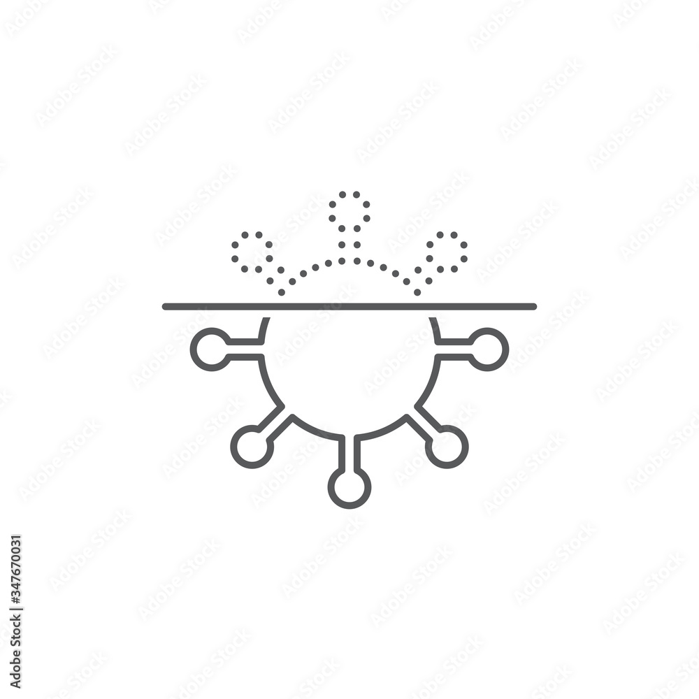 Anti virus scanner vector icon symbol protection isolated on white background Anti virus scanner vector icon symbol protection isolated on white background