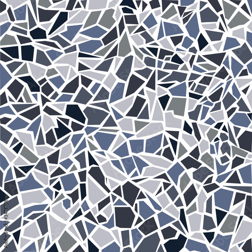 Terrazzo flooring vector pattern. Modern vector illustration for fabric print, wrapping paper, flooring. Classic venetian terrazzo style of floor of natural stone, granite, quartz.