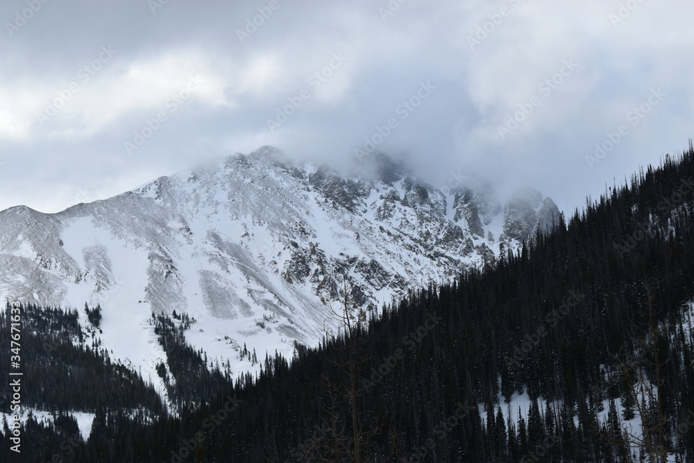 Obraz premium Cloudy day in State Forest State Park
