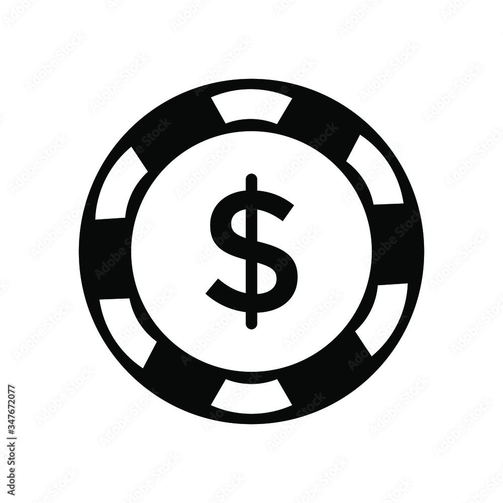 poker chip icon design vector template poker chip icon design vector template