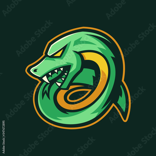 Viper Snake mascot logo design