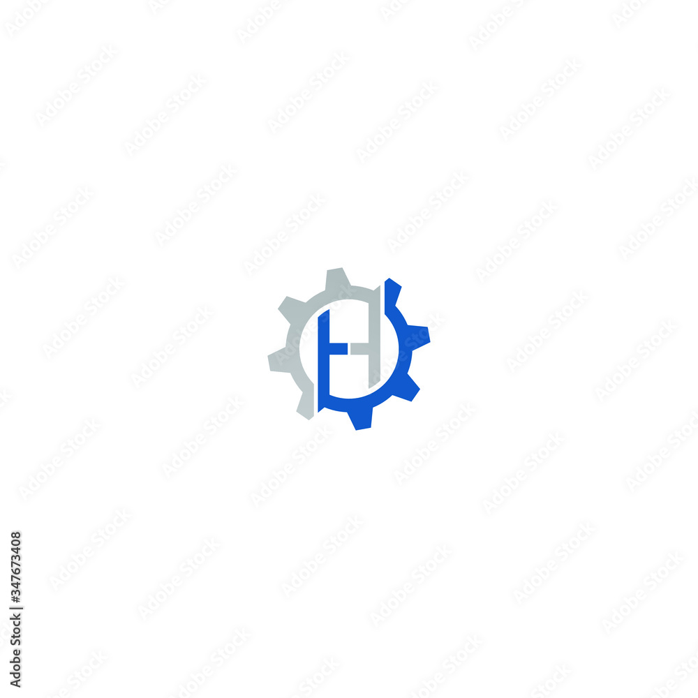 H Letter Logo Template vector illustration design
