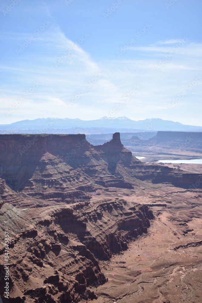 Dead Horse Point looking towards the La Sal Mountains