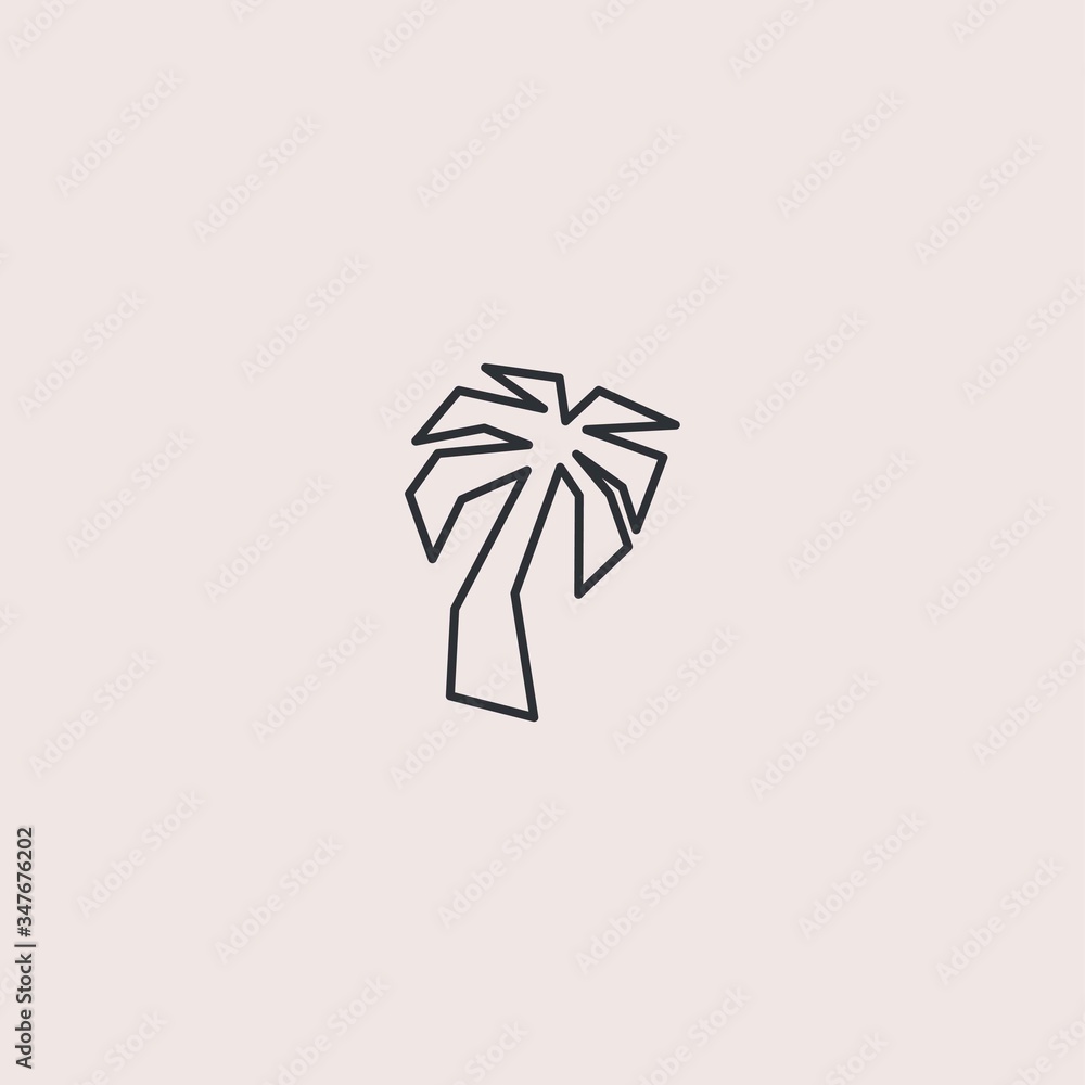 Premium palm logo design Premium palm logo design