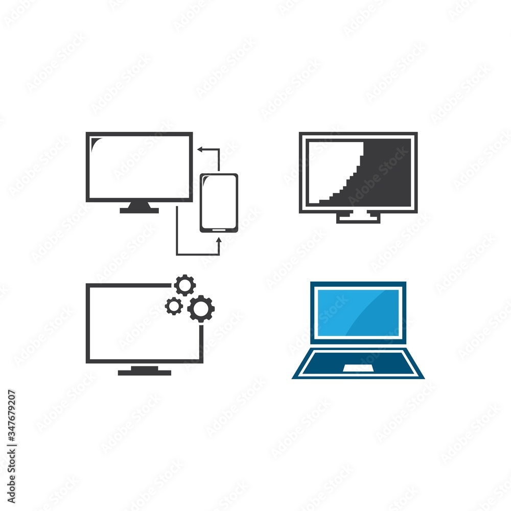 Monitor computer icon Monitor computer icon