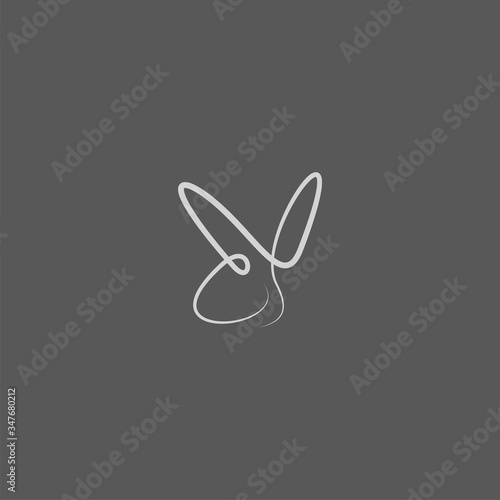 Premium rabbit logo design