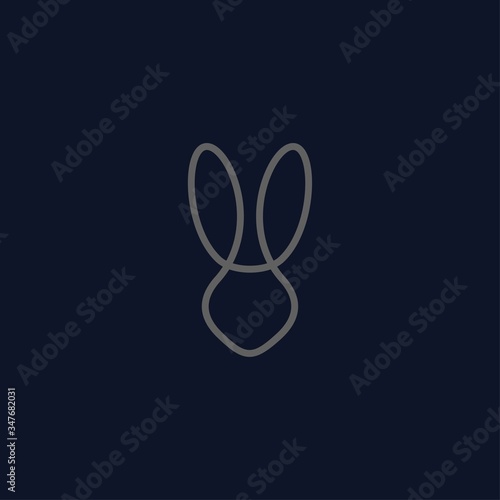 Premium rabbit logo design