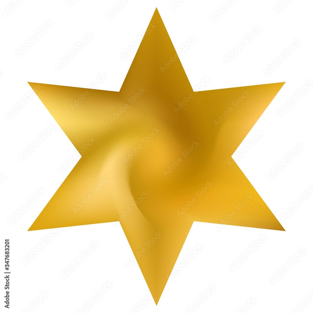 Blurred background in the form of hexagram. Blurred background in the form of hexagram.
