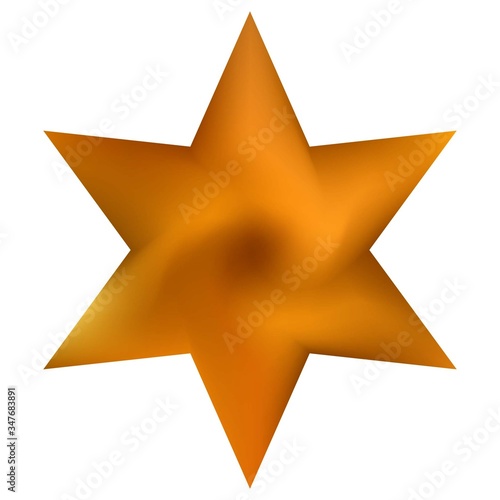 Colorful background in the form of hexagram.