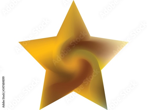 Colored background in the form of pentagram.