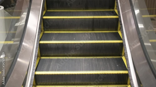 Escalators, Electric Stair, escalators in a public area. Escalators are moving that constantly.