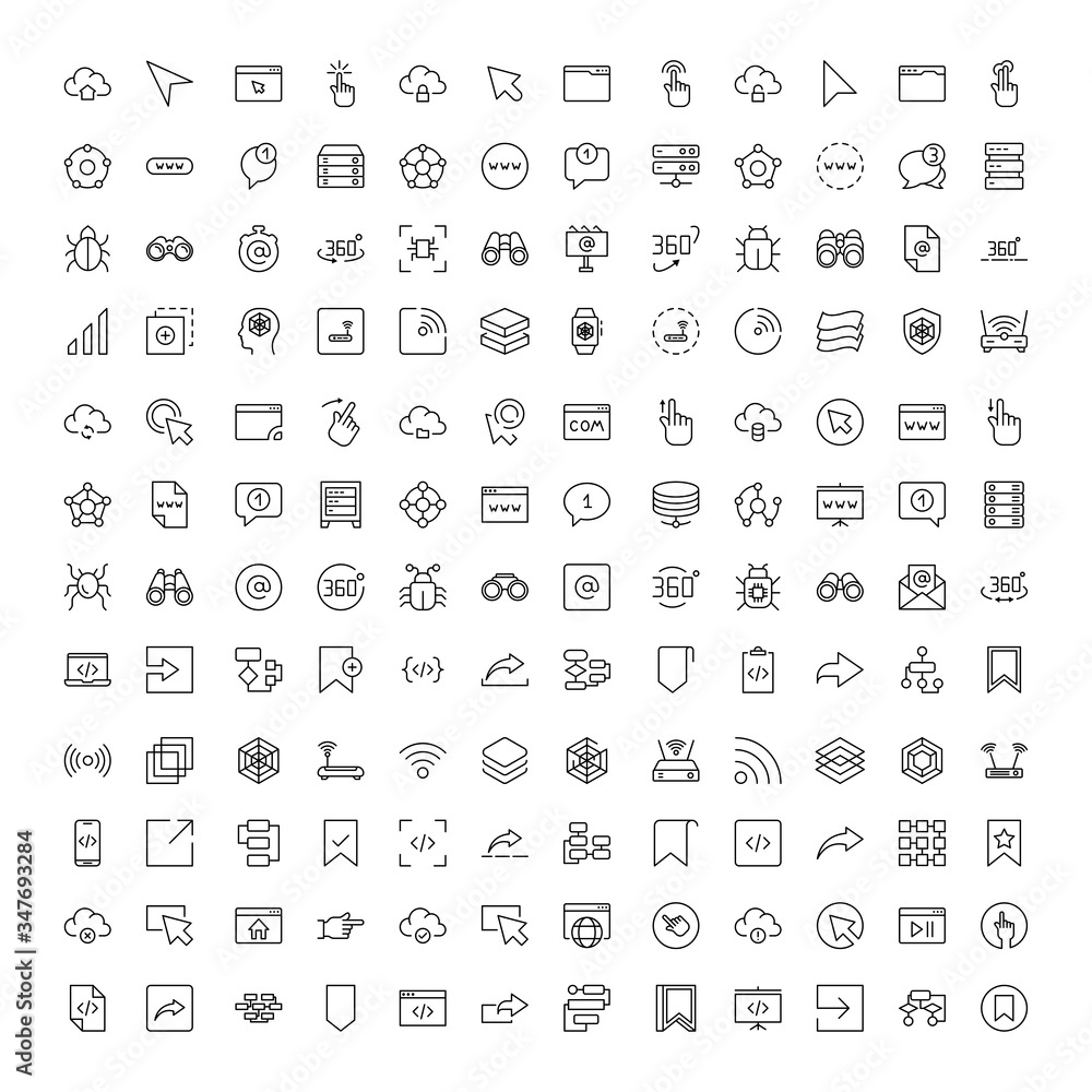 Web design icons set Web design icons set