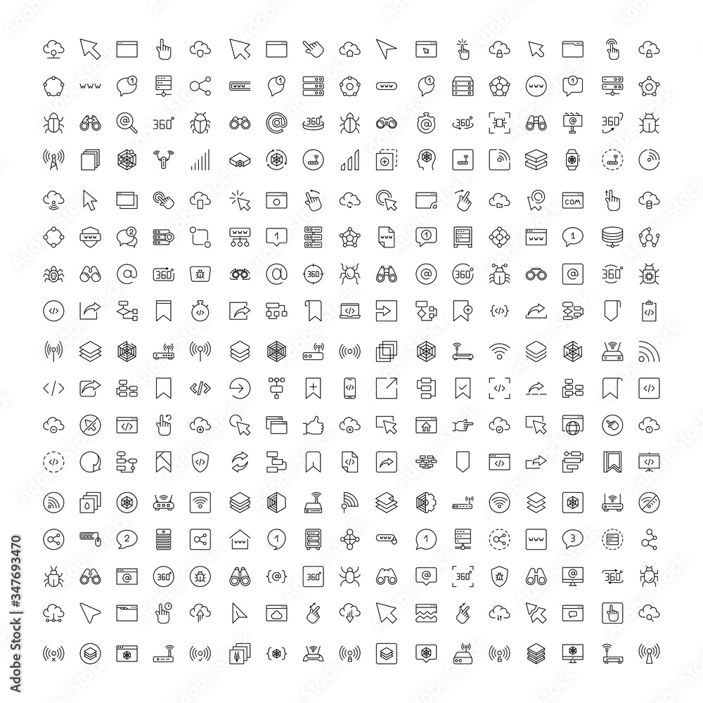 Web design icons set Web design icons set
