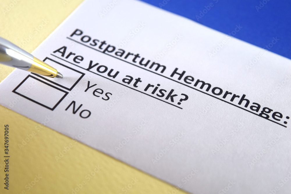 One person is answering question about postpartum hemorrhage.