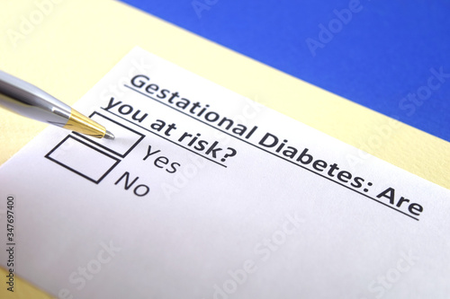 One person is answering question about gestational diabetes.