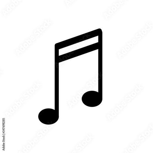 Music sign, symbol, Vector pictogram