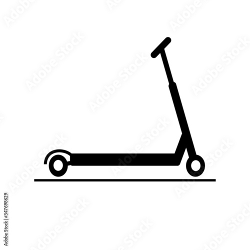 Scooter sign, symbol, Vector pictogram
