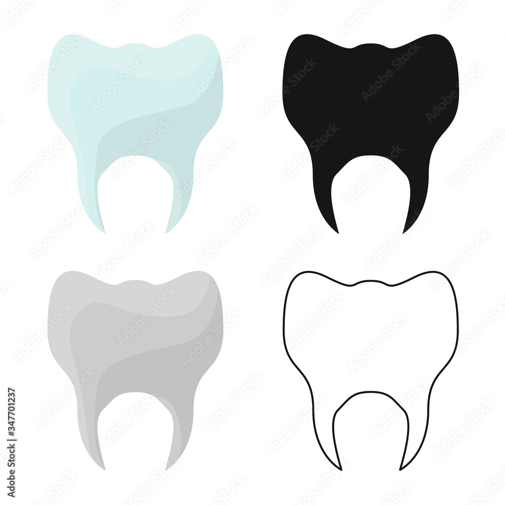 Vector illustration of tooth and healthy symbol. Graphic of tooth and enamel stock vector illustration. Vector illustration of tooth and healthy symbol. Graphic of tooth and enamel stock vector illustration.