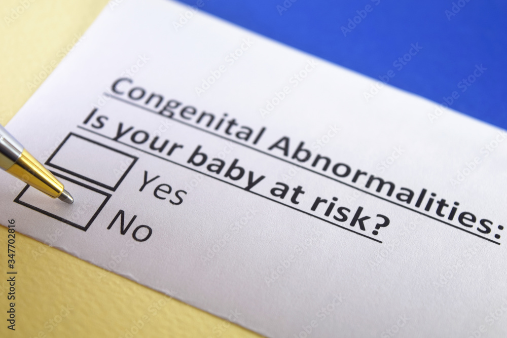One person is answering question about congenital abnormalities.