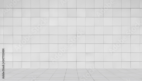 White mosaic marble tile texture.flow and wall.Vector illustration.