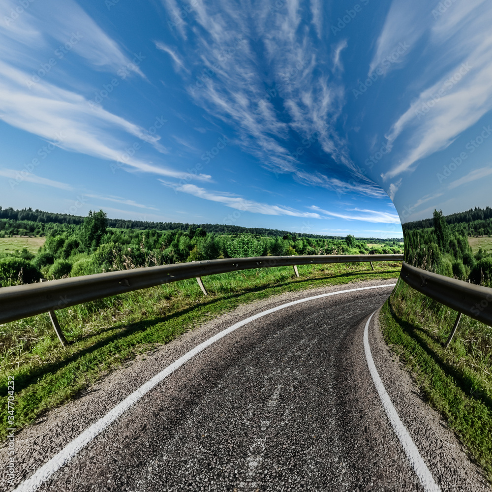 Fototapeta premium Landscape road tunnel