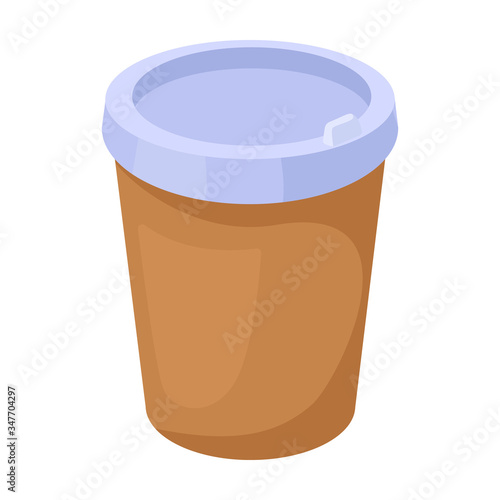 Coffee glass vector icon.Cartoon vector icon isolated on white background coffee glass.