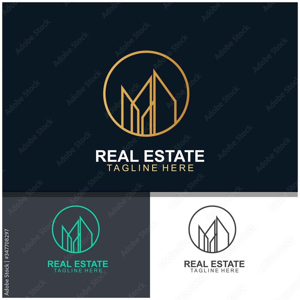 Real estate logo design Real estate logo design