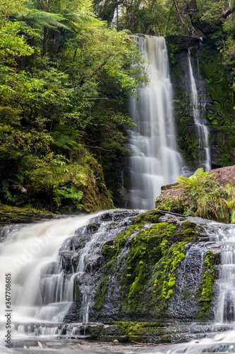 Mac Leans waterfall in New Zealand.