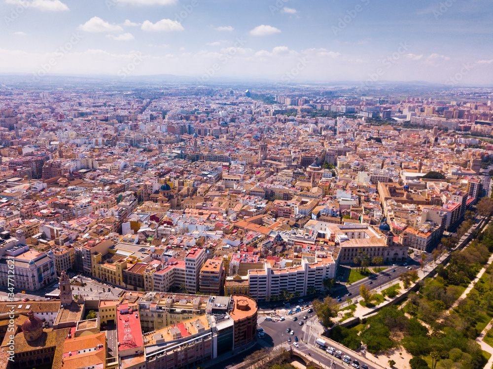 Obraz premium Aerial view of Valencia, Spain