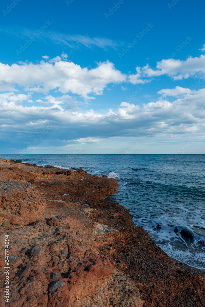 The coast of renega a clear day in Oropesa The coast of renega a clear day in Oropesa