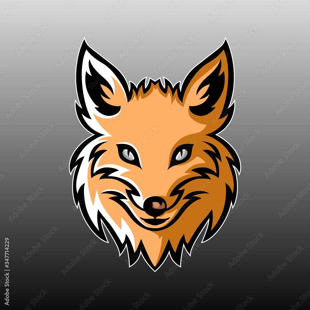 Fox head mascot vector design Fox head mascot vector design