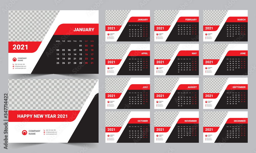 Desk Calendar 2021 Desk Calendar 2021